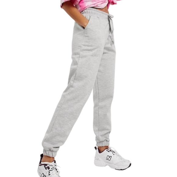 New Collusion Skinny Joggers Sweatpants Heather Grey Size 6 Short Length - Picture 2 of 16